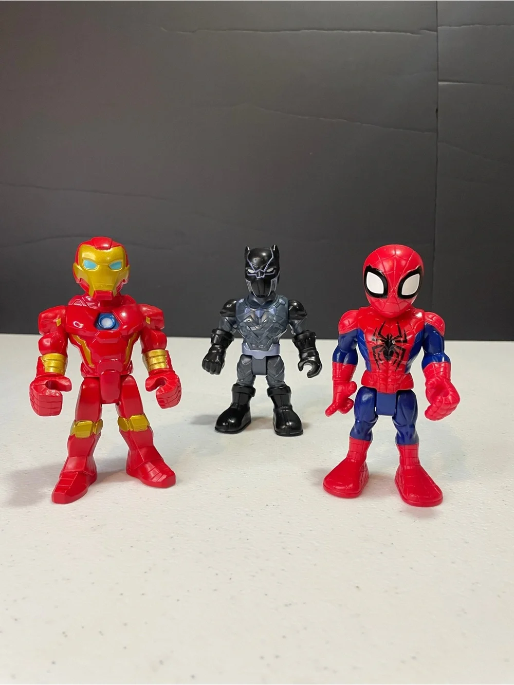 Red & Black Superhero Action Figure Set - Kids Toys
